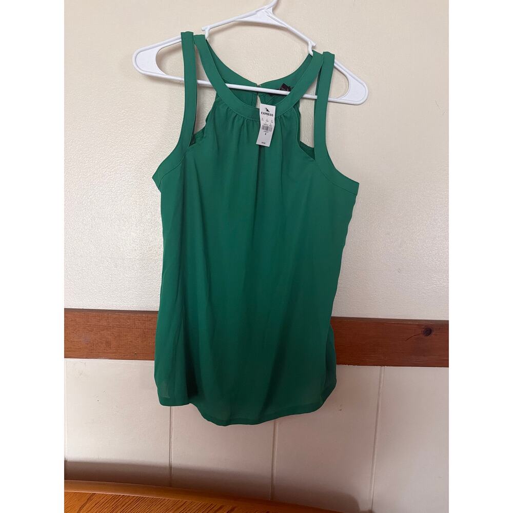 NWT EXPRESS kelly green tank, women's medium,